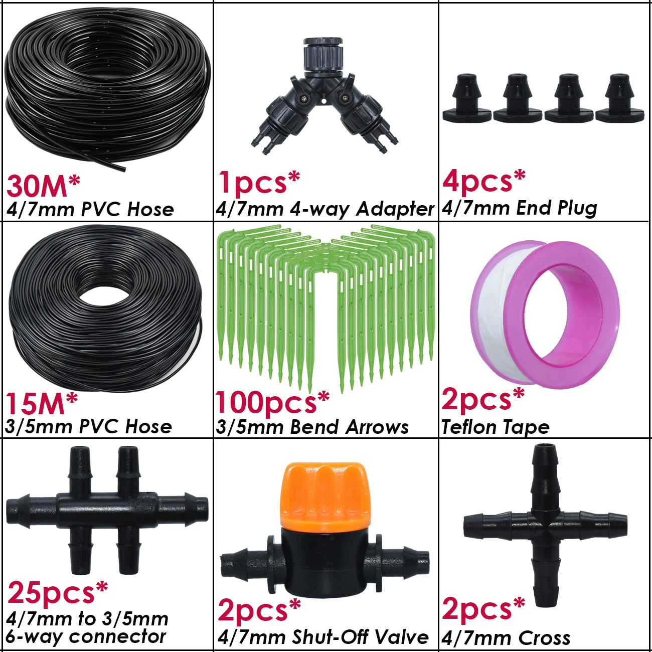 Drip Irrigation System Kit
