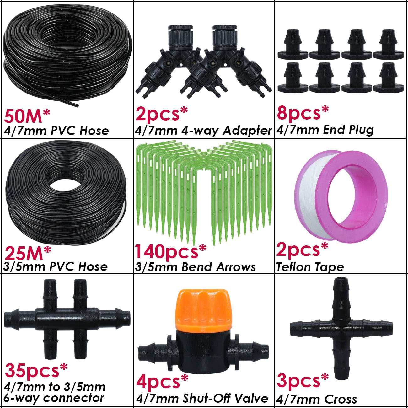 Drip Irrigation System Kit