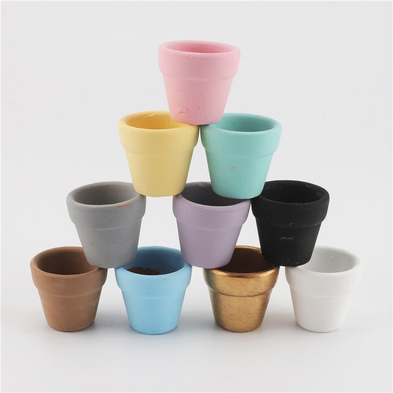 Mini Teeny Colourful Terracotta Pot