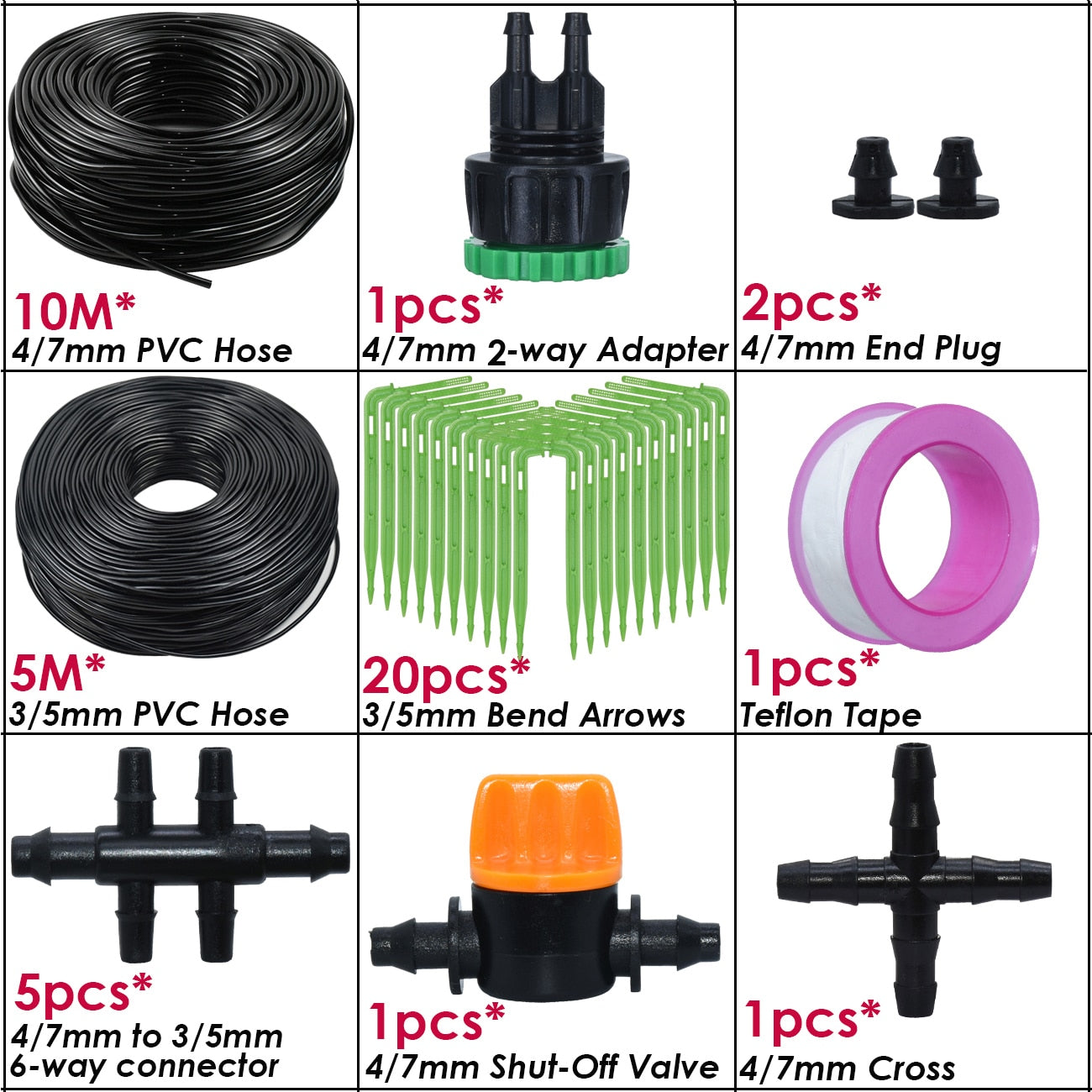 Drip Irrigation System Kit