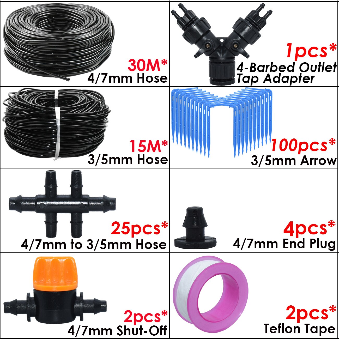 Drip Irrigation System Kit