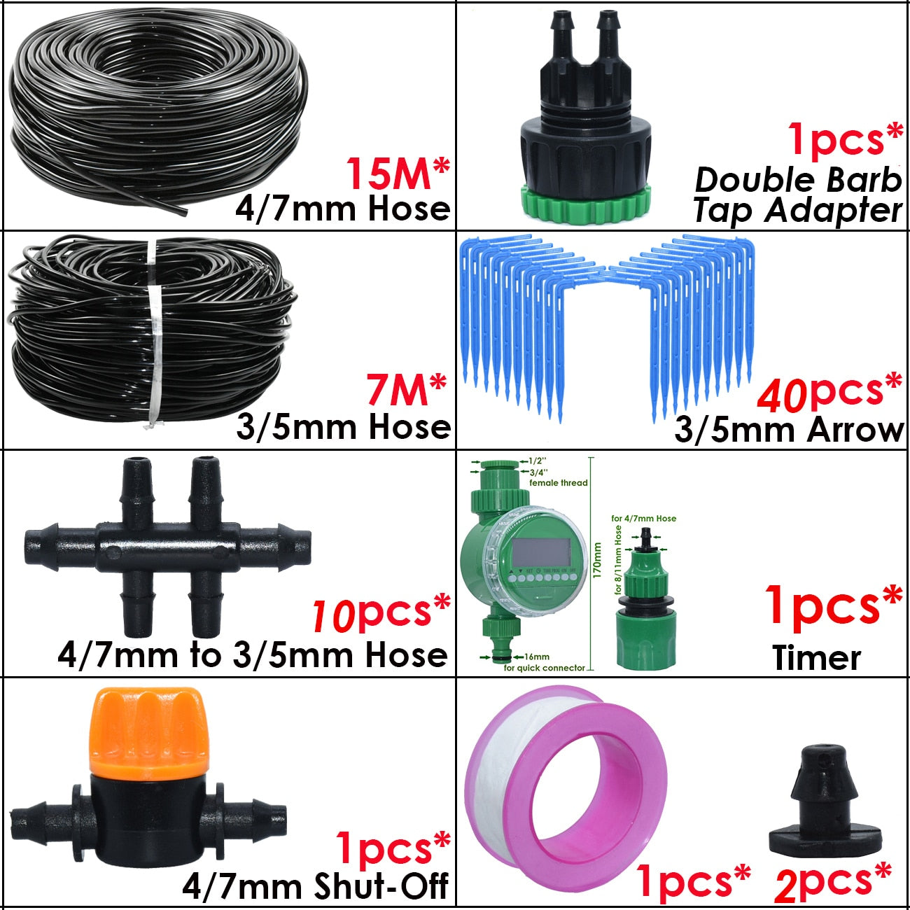 Drip Irrigation System Kit