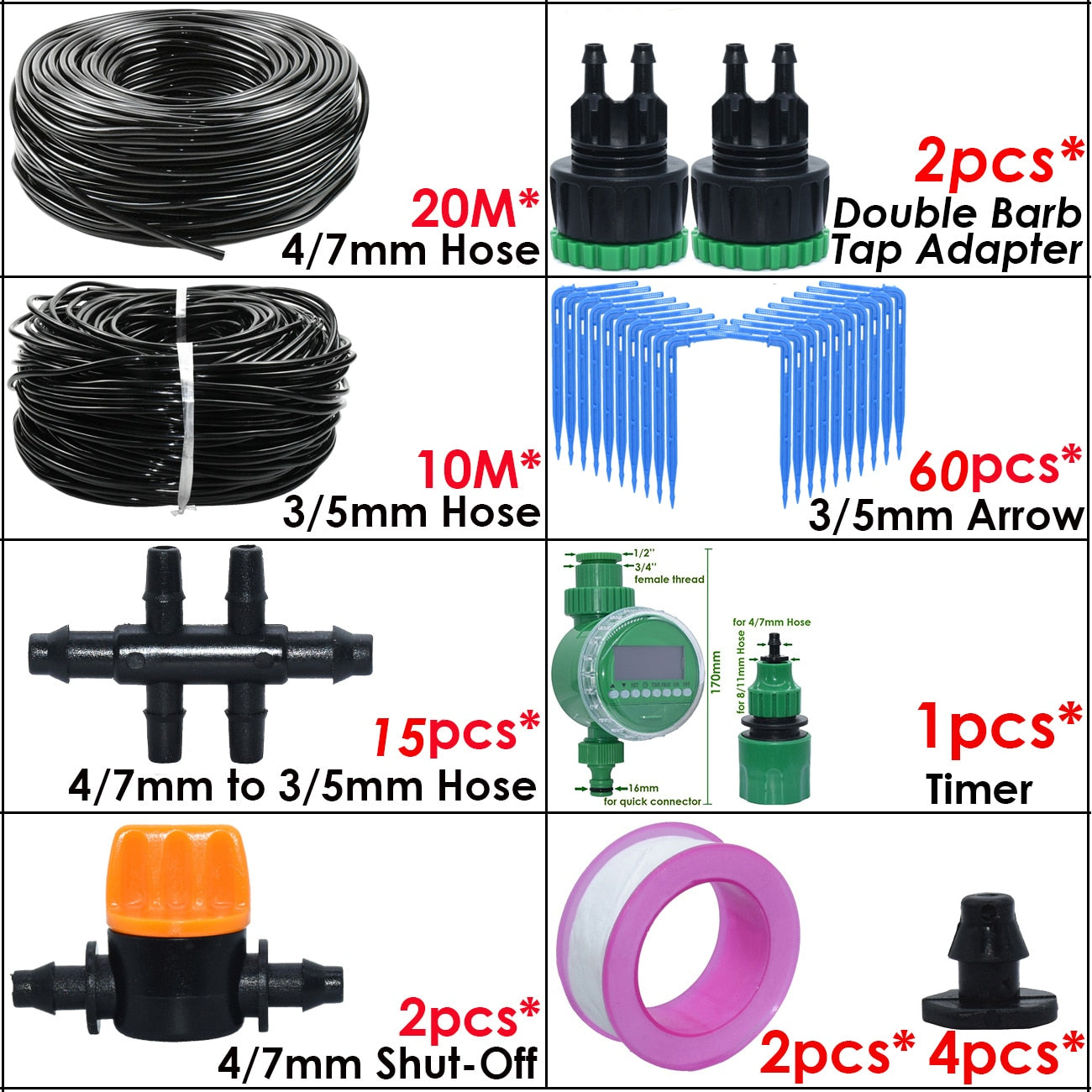 Drip Irrigation System Kit