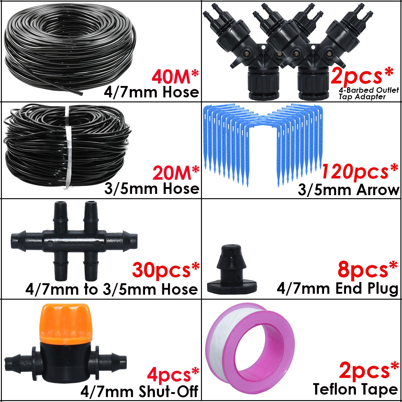 Drip Irrigation System Kit