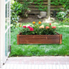 Large Rectangular Wooden Planter