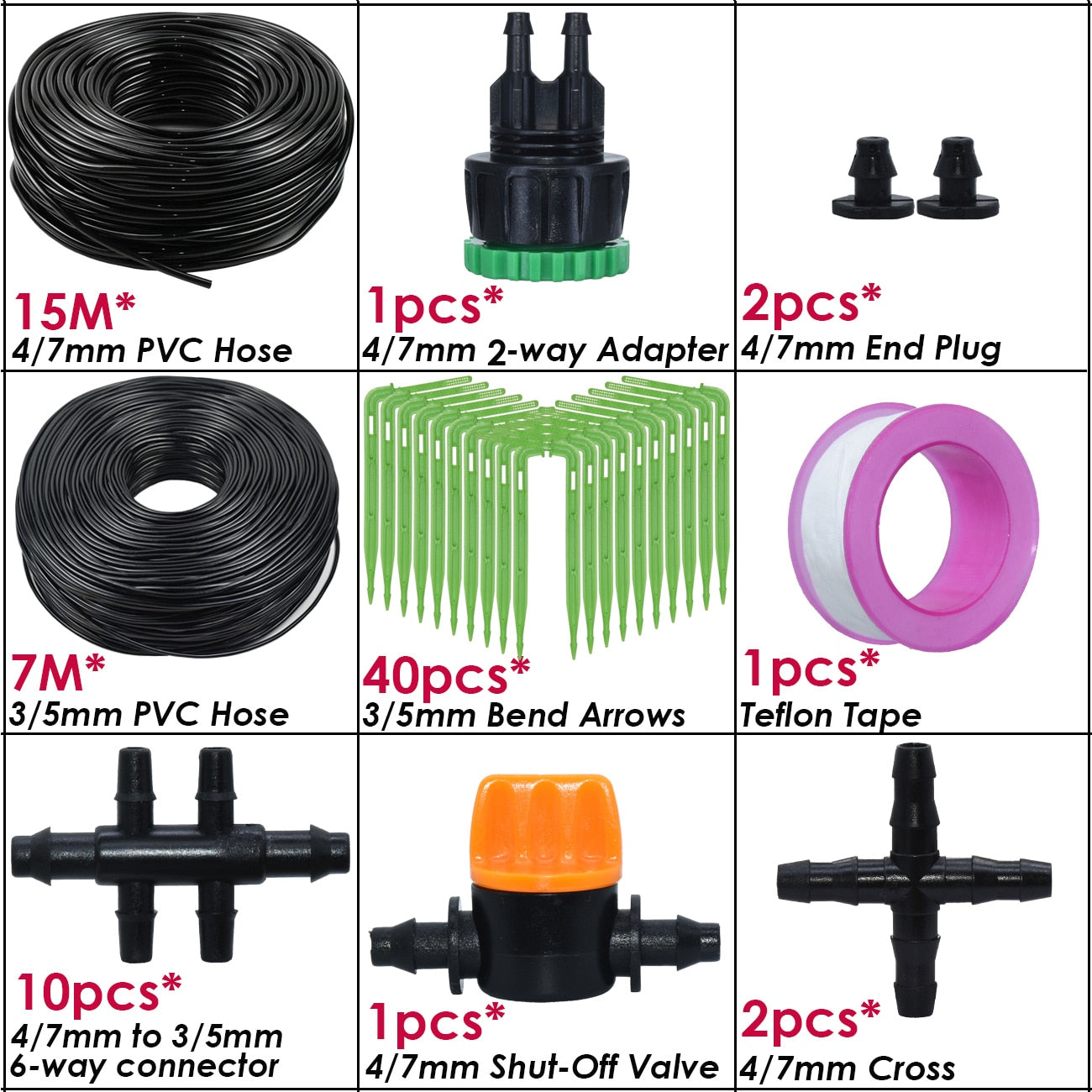 Drip Irrigation System Kit
