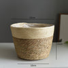 Straw Weaving Flower Plant Basket