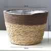 Straw Weaving Flower Plant Basket