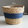 Straw Weaving Flower Plant Basket