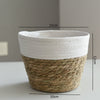 Straw Weaving Flower Plant Basket