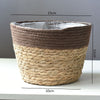 Straw Weaving Flower Plant Basket